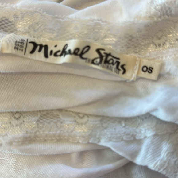 Michael Stars the original tee-white with lace - Picture 6 of 7
